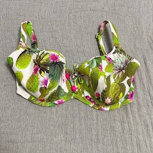Freya Cactus Print Bikini Top UK 32GG / US 32J